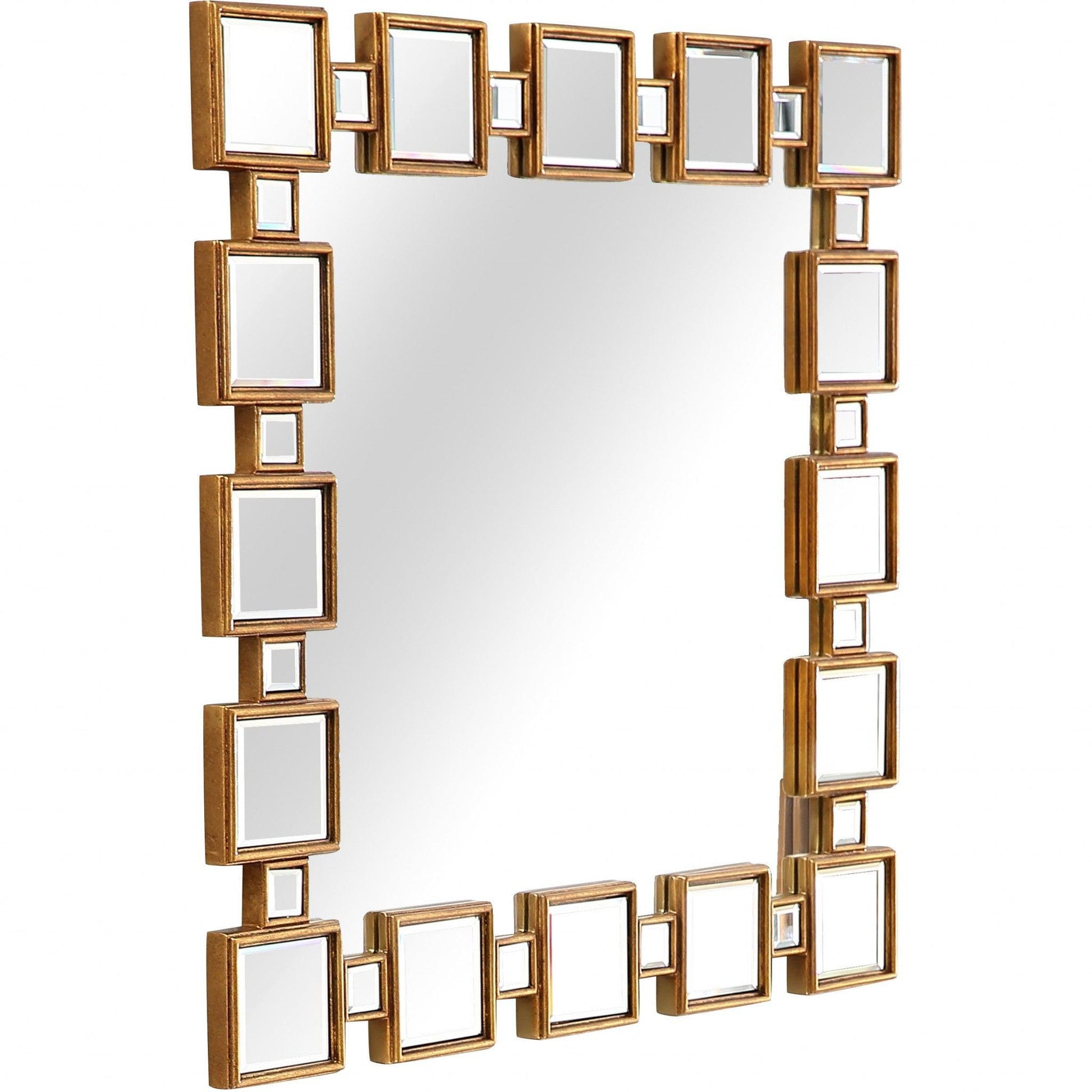 HomeRoots Sqaure Reflective Wall Mirror