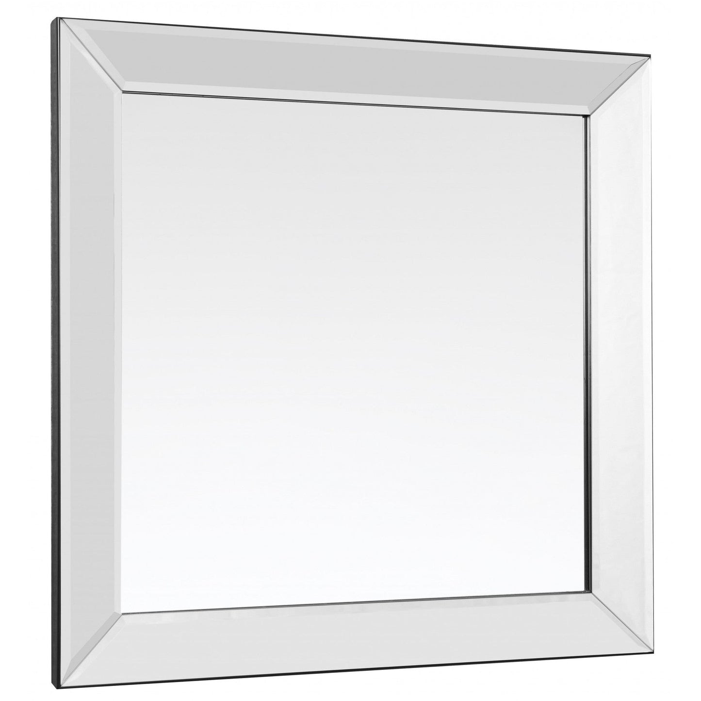 HomeRoots Square Wall Mounted Clear Mirror