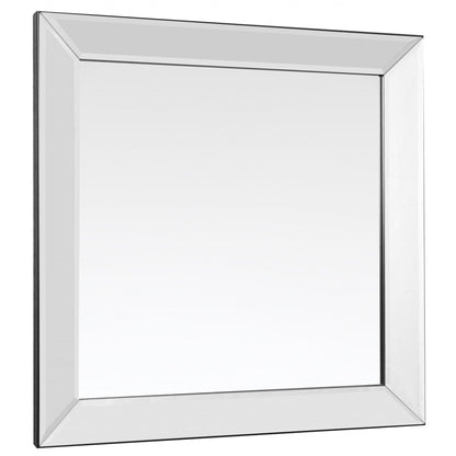 HomeRoots Square Wall Mounted Clear Mirror