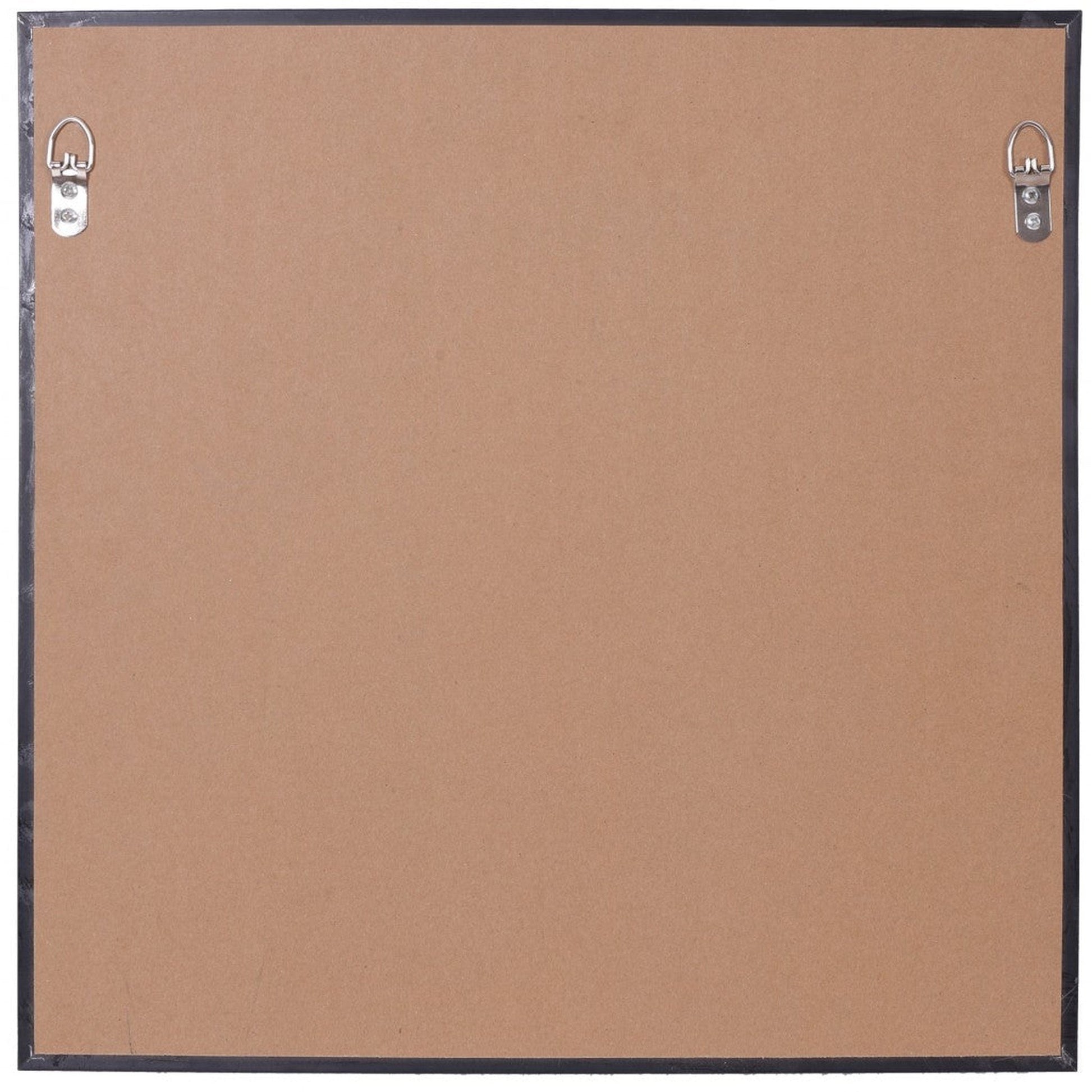 HomeRoots Square Wall Mounted Clear Mirror