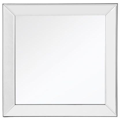 HomeRoots Square Wall Mounted Clear Mirror