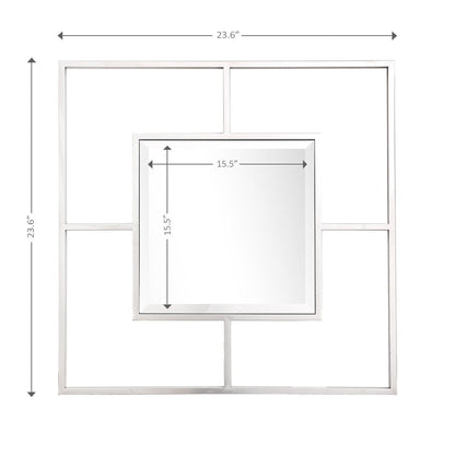 HomeRoots Square in Square Wall Mirror