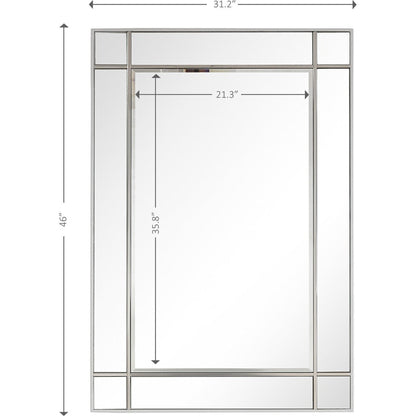HomeRoots Stainless Steel Wall Mirror