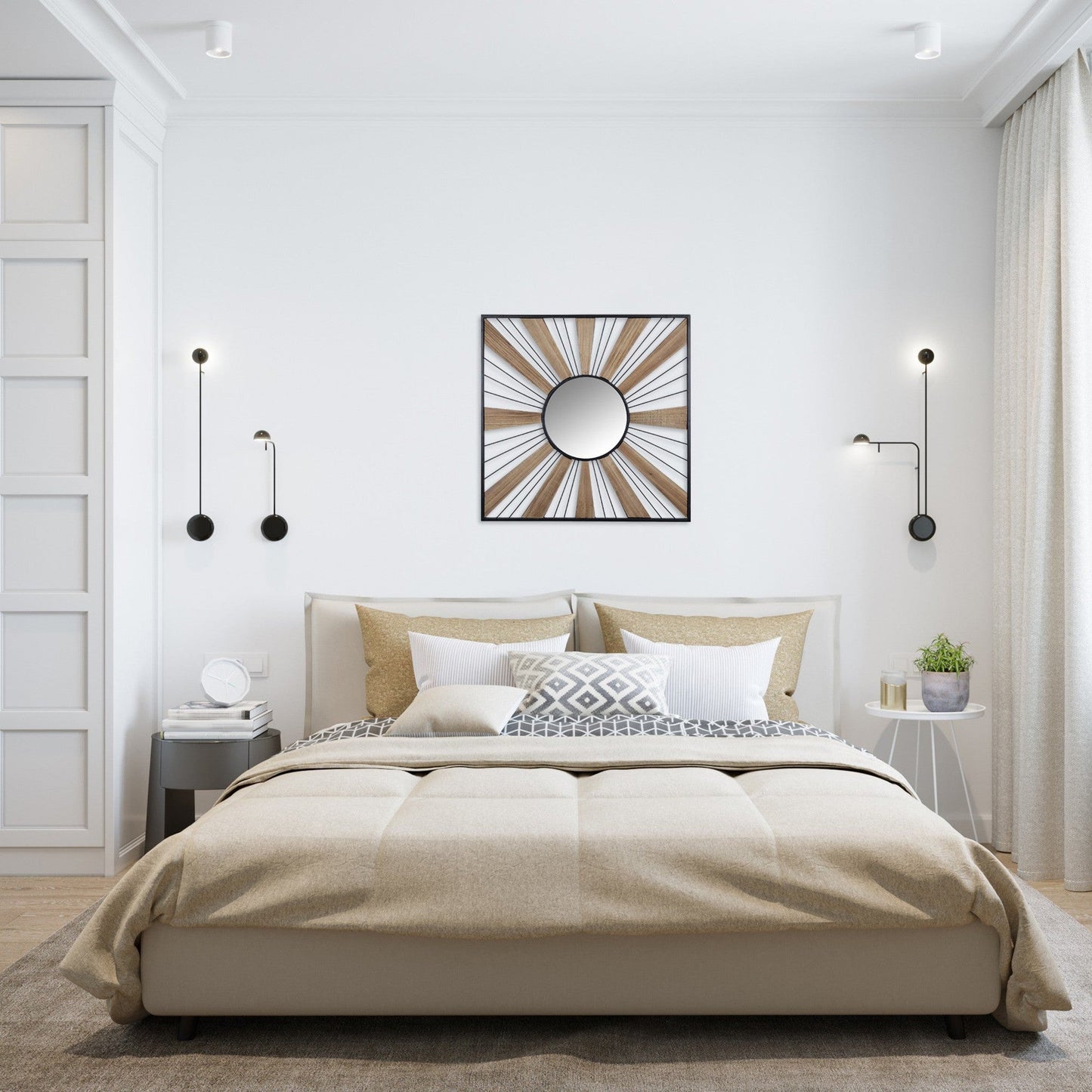 HomeRoots Sunray Themed Wall Mirror