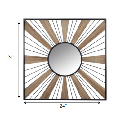 HomeRoots Sunray Themed Wall Mirror