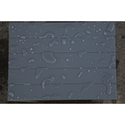 HomeRoots Super Sturdy Plastic Shower Stool in Gray