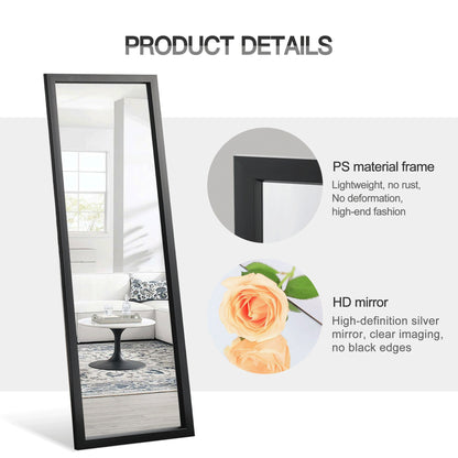 HomeRoots Thick Border Black Full Length Mirror