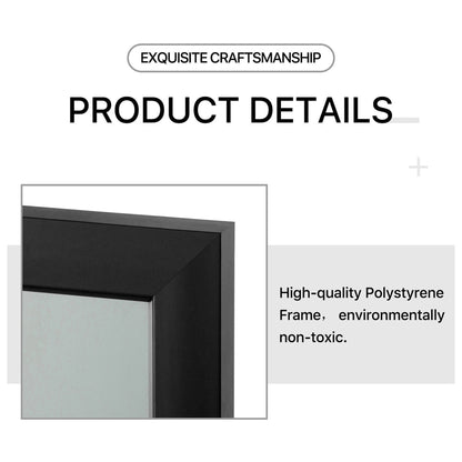 HomeRoots Thick Border Black Wall Mirror