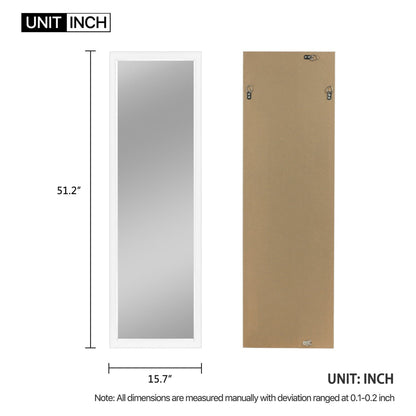 HomeRoots Thick Border White Wall Mirror