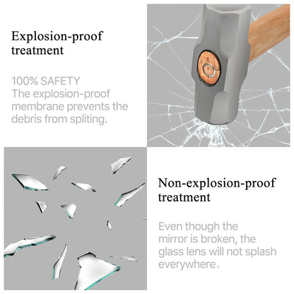 HomeRoots Thick Border White Wall Mirror