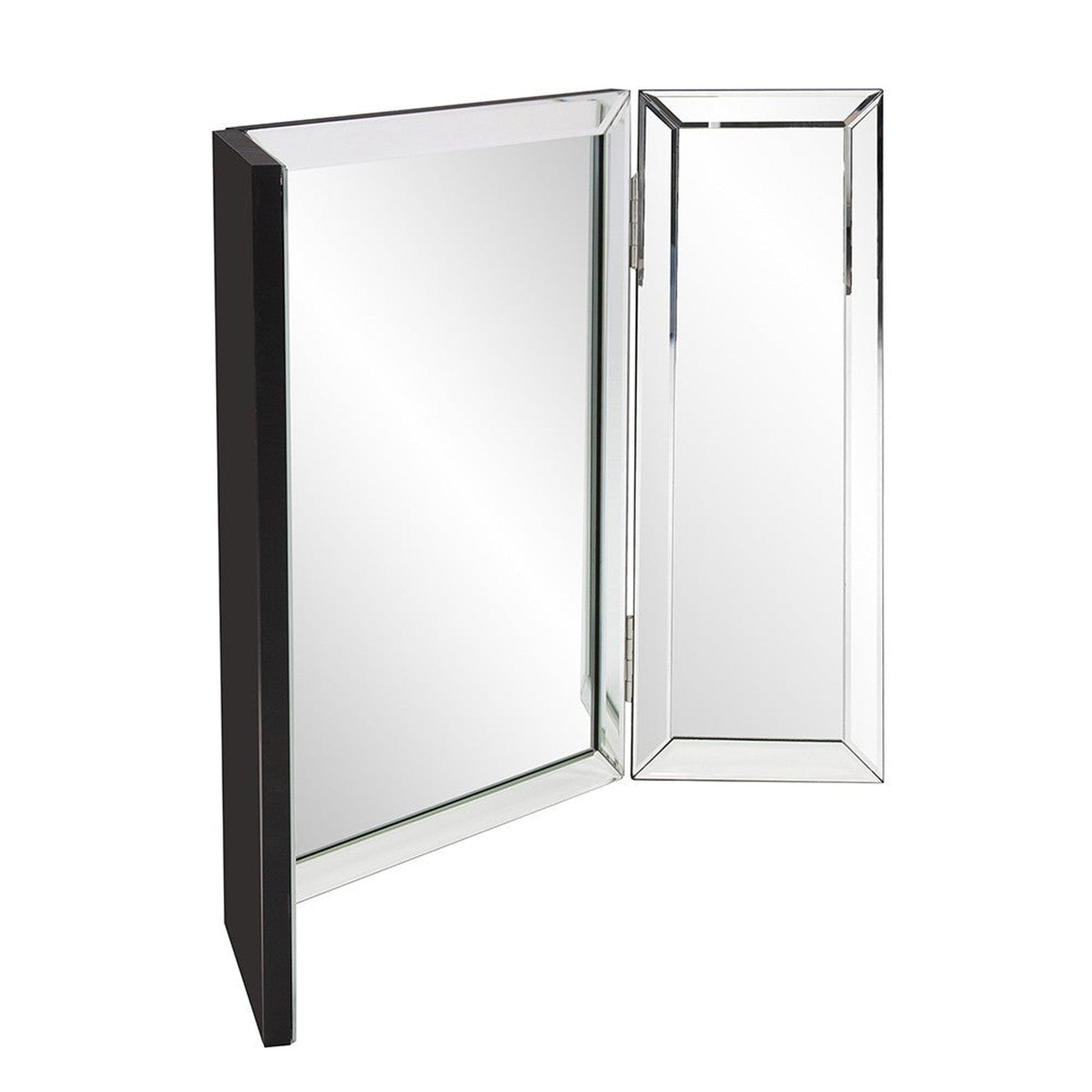 HomeRoots Three Part Hinged Vanity Tabletop Mirror