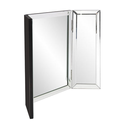 HomeRoots Three Part Hinged Vanity Tabletop Mirror