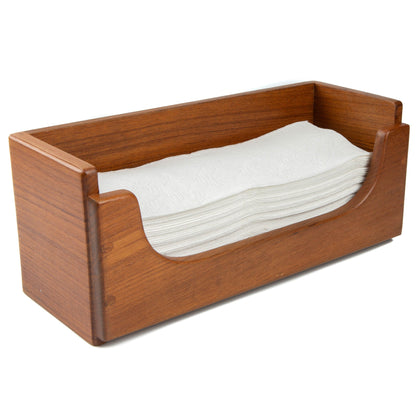HomeRoots Traditional Solid Teak Guest Paper Towel Holder