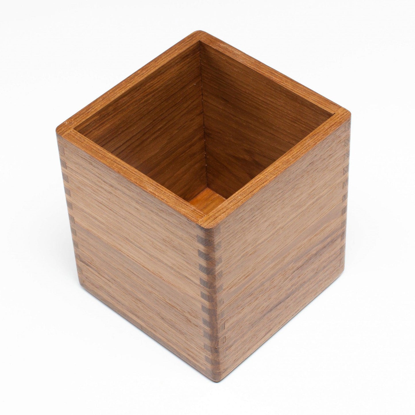 HomeRoots Traditional Solid Teak Square Tissue Box Cover
