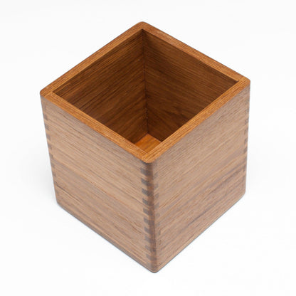 HomeRoots Traditional Solid Teak Square Tissue Box Cover