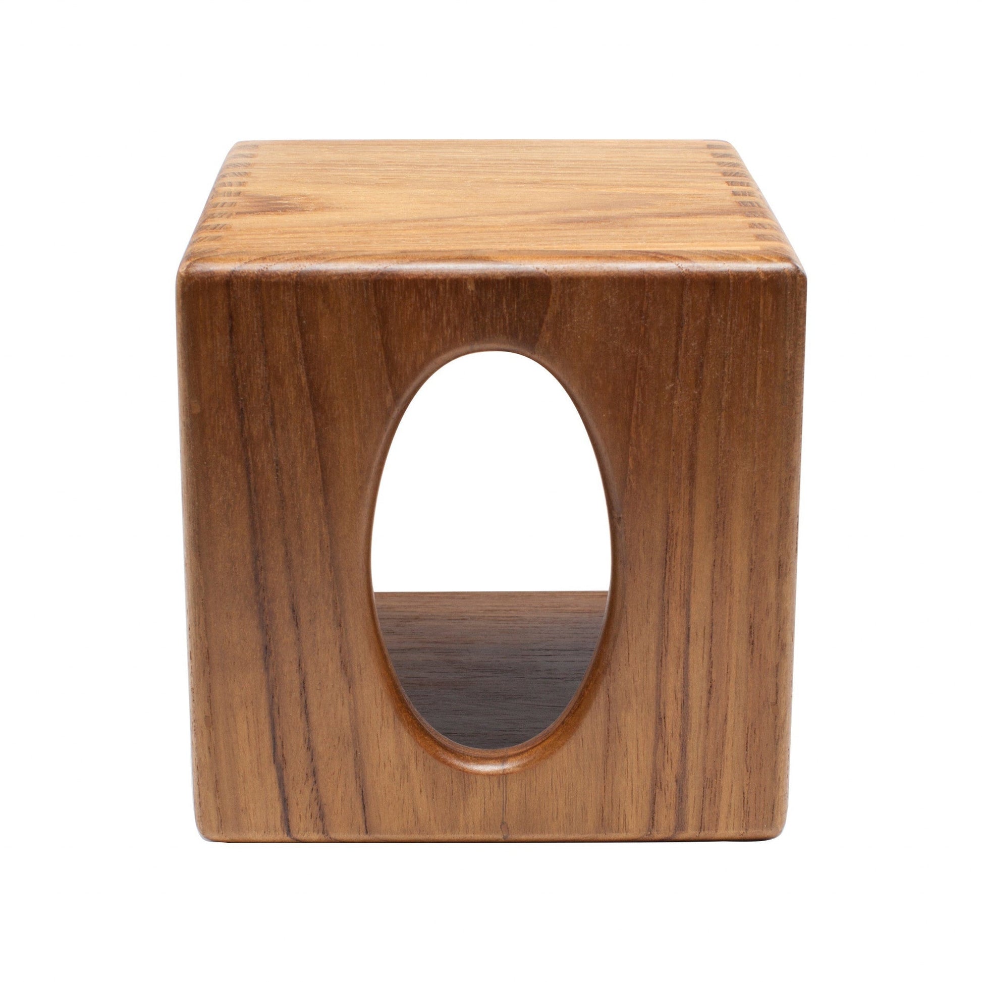HomeRoots Traditional Solid Teak Square Tissue Box Cover