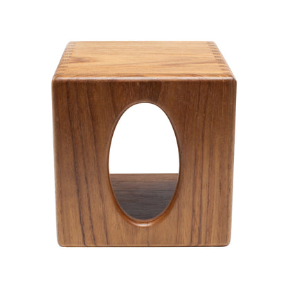 HomeRoots Traditional Solid Teak Square Tissue Box Cover