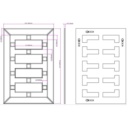 HomeRoots United Square Wall Mirror