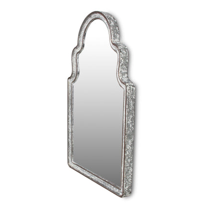 HomeRoots Vintage Curved Gray Wall Mirror