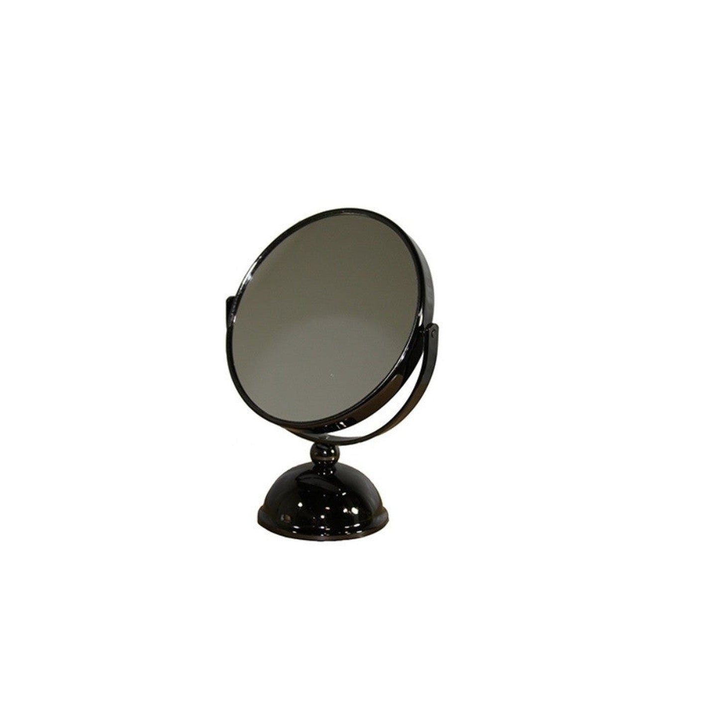 HomeRoots Vintage Pedestal Black 3X Magnification Vanity Mirror