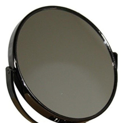 HomeRoots Vintage Pedestal Black 3X Magnification Vanity Mirror