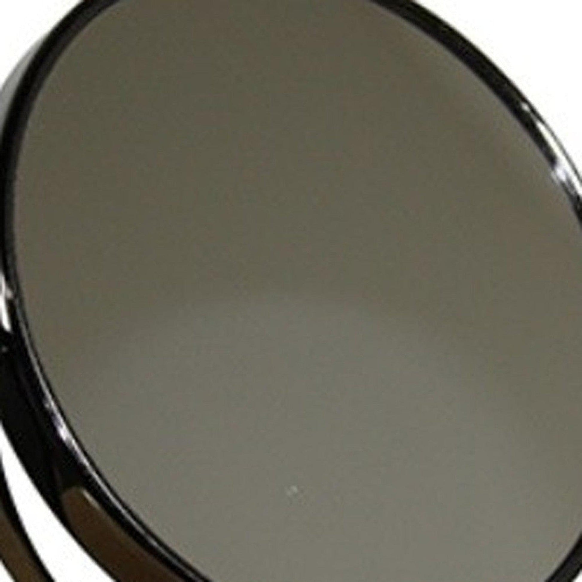 HomeRoots Vintage Pedestal Black 3X Magnification Vanity Mirror
