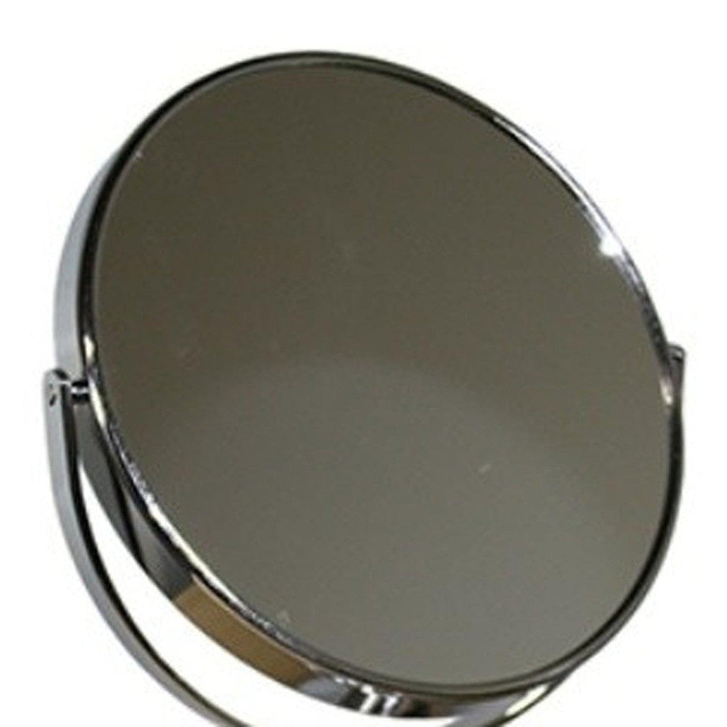 HomeRoots Vintage Pedestal Chrome 3X Magnification Vanity Mirror