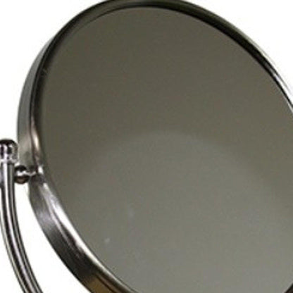 HomeRoots Vintage Rotating Chrome 5X Magnification Vanity Mirror