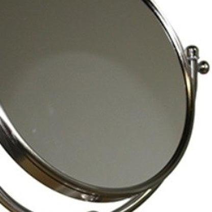 HomeRoots Vintage Rotating Chrome 7X Magnification Vanity Mirror