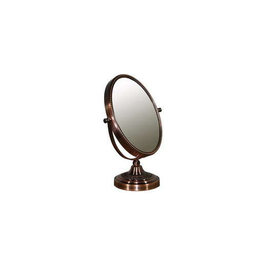 HomeRoots Vintage Style Copper 7X Magnification Vanity Mirror