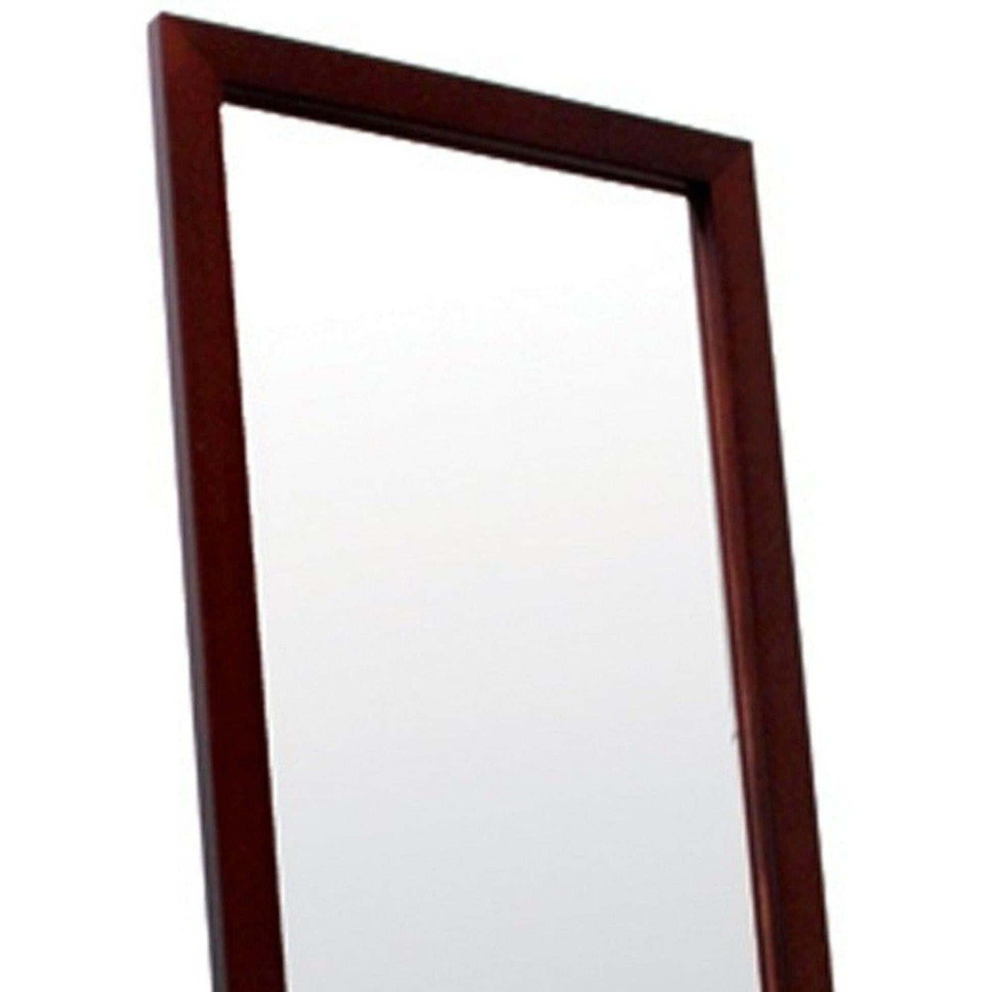 HomeRoots Walnut Finish Full Length Standing Mirror