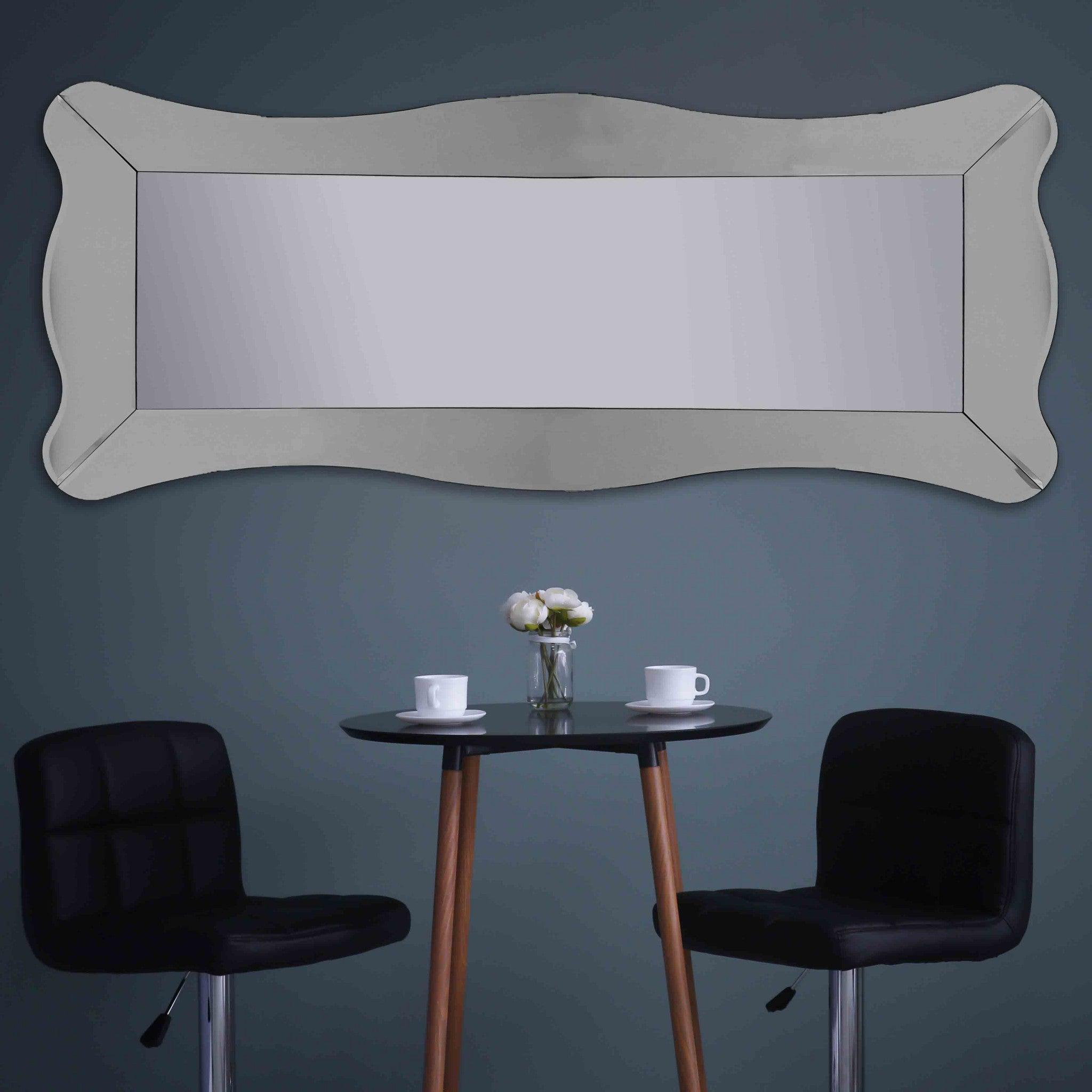 HomeRoots Wavy Mirror - Thumbnail 2