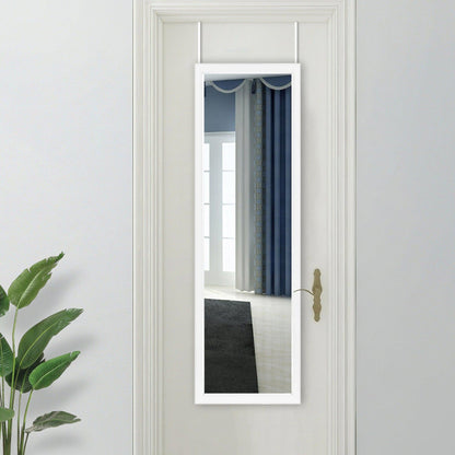 HomeRoots White Door Mount Mirror