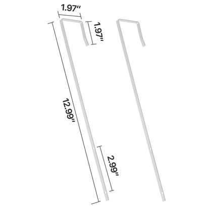 HomeRoots White Framed Door Mount Mirror