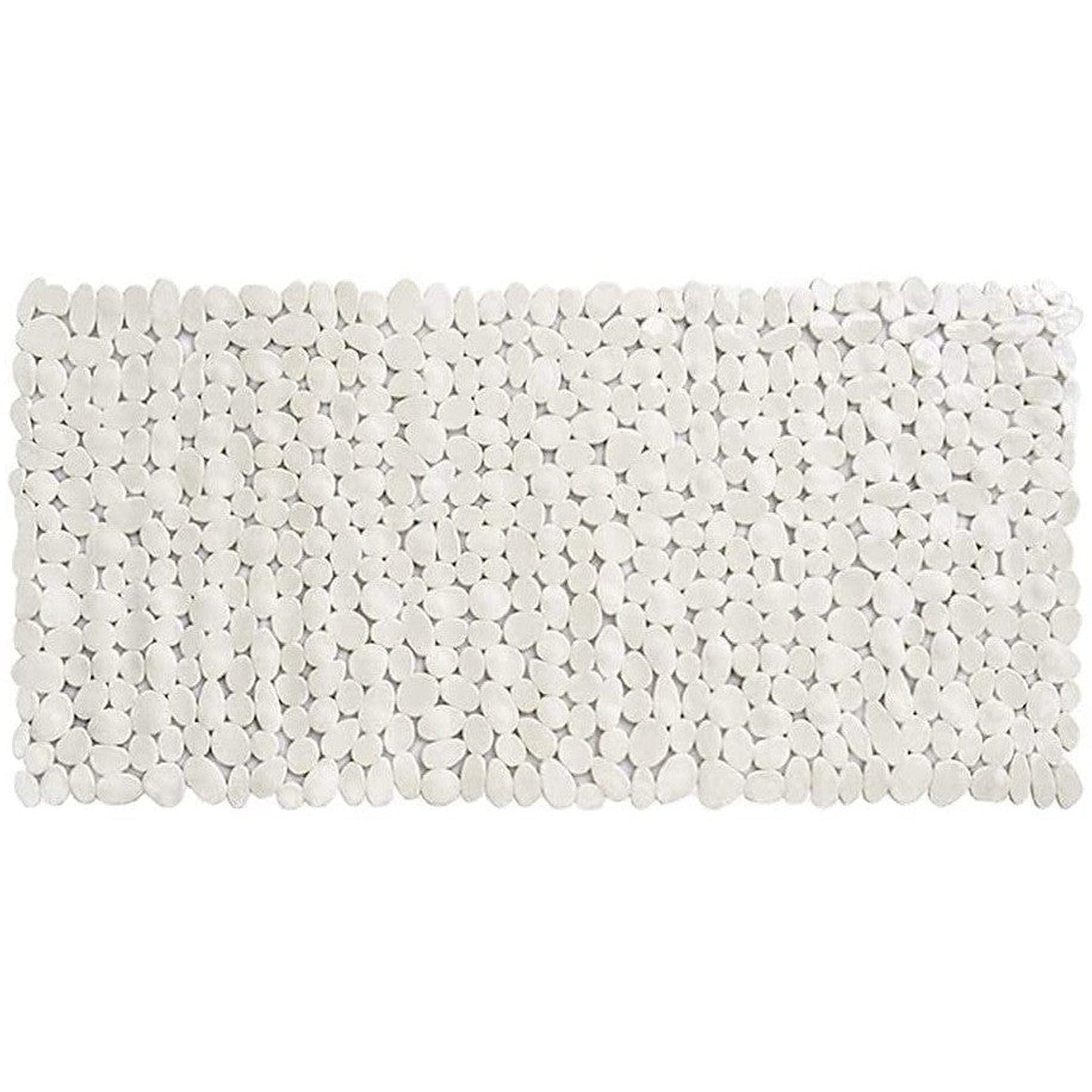 HomeRoots White Spa Pebbles Bathtub Mat