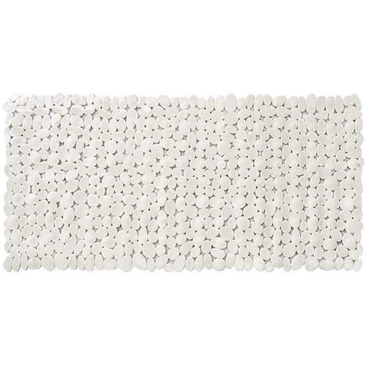HomeRoots White Spa Pebbles Bathtub Mat