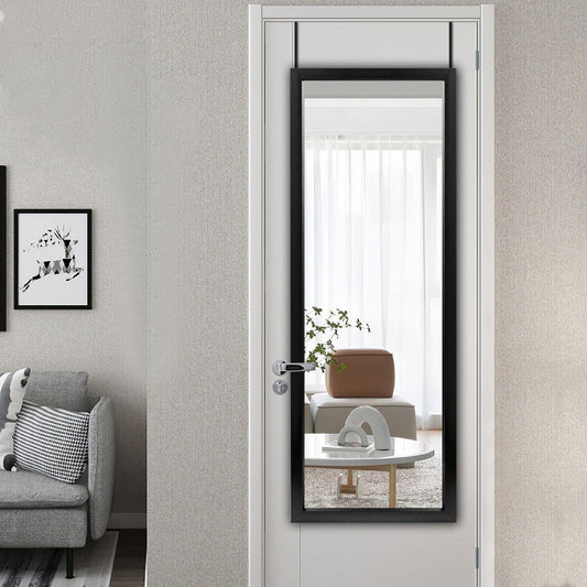 HomeRoots Wide Black Framed Door Mount Mirror