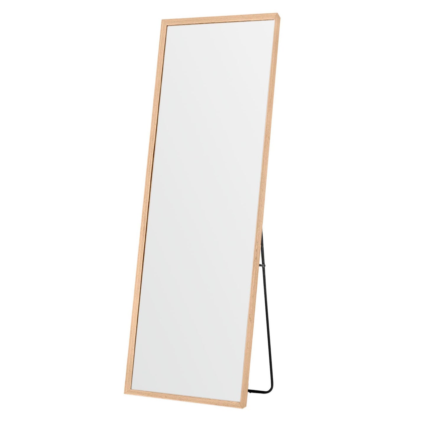 HomeRoots Wooden Full Length Mirror Floor Mirror with Stand