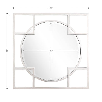 HomeRoots X Shaped Beveled Edge Mirror