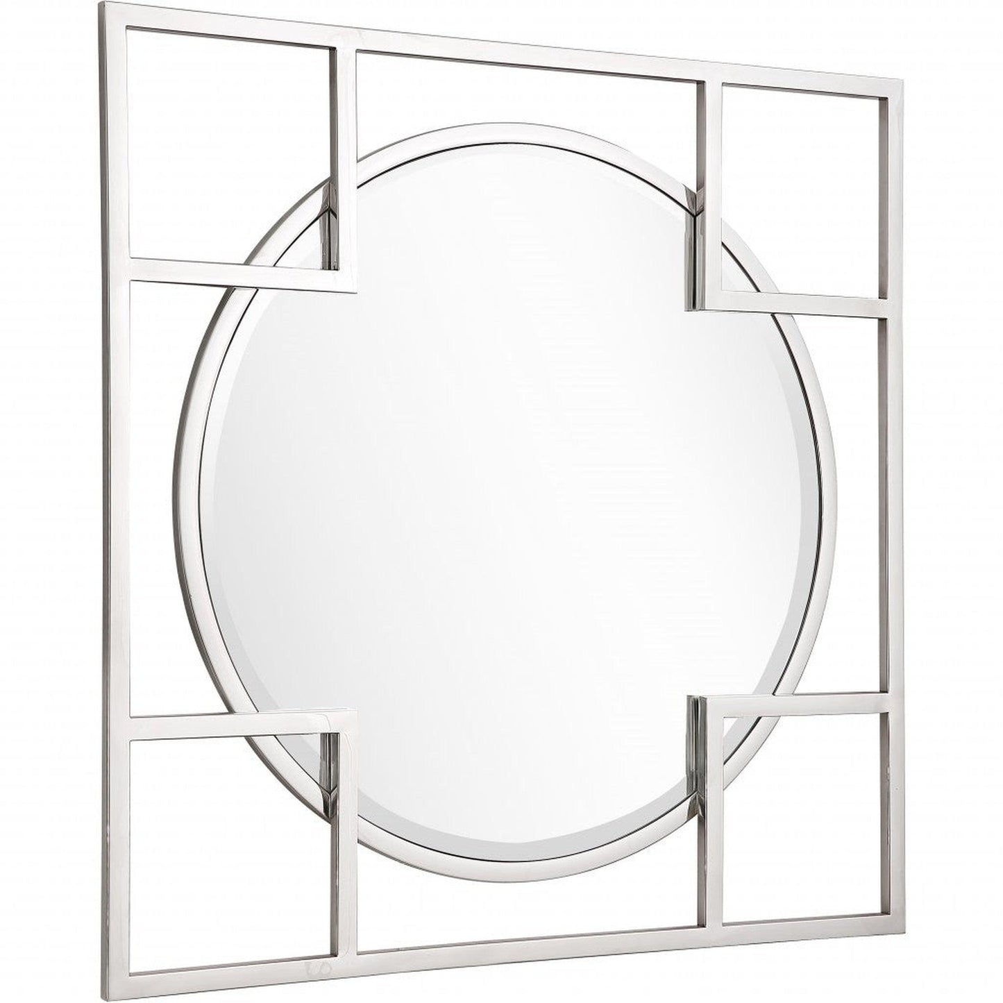 HomeRoots X Shaped Beveled Edge Mirror