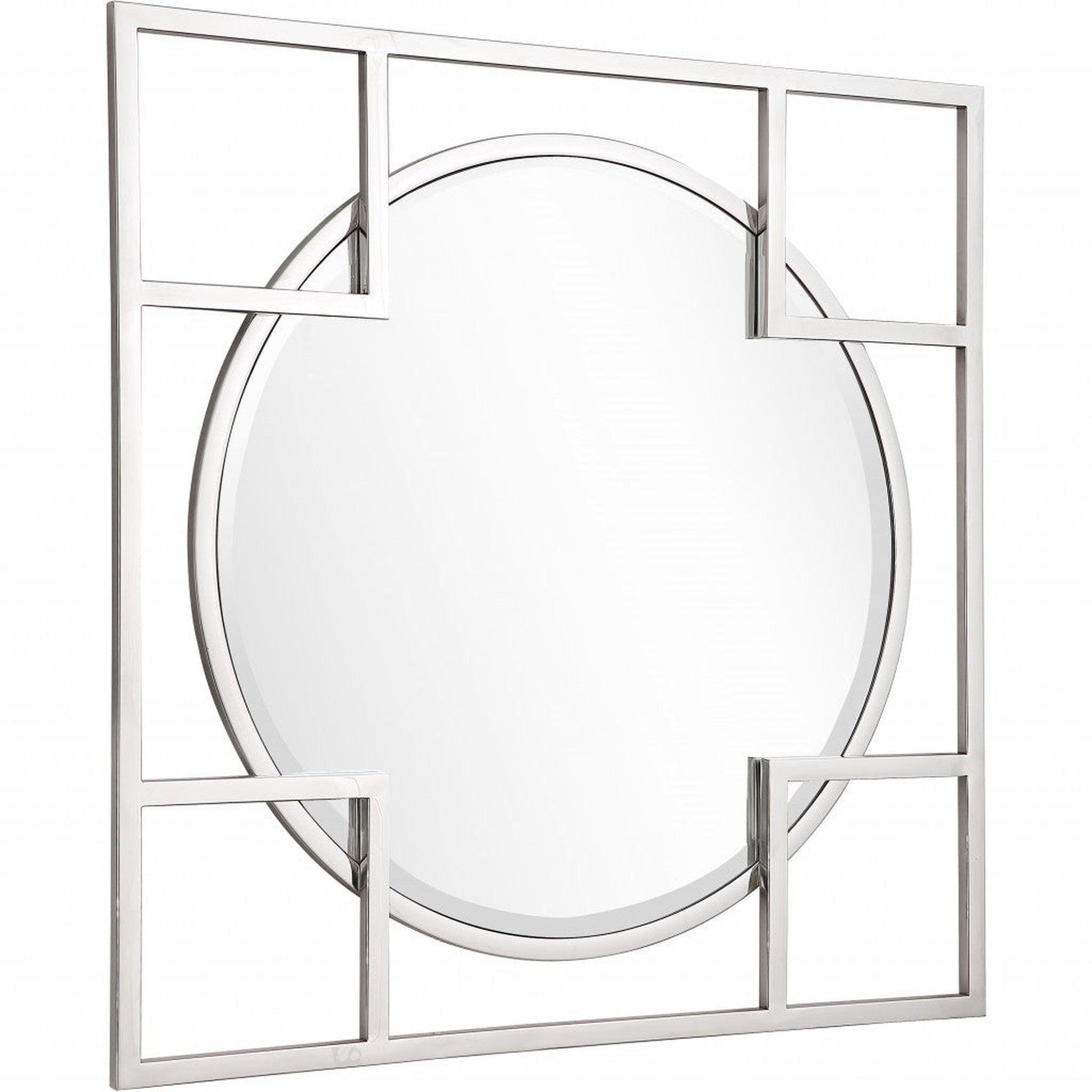 HomeRoots X Shaped Beveled Edge Mirror