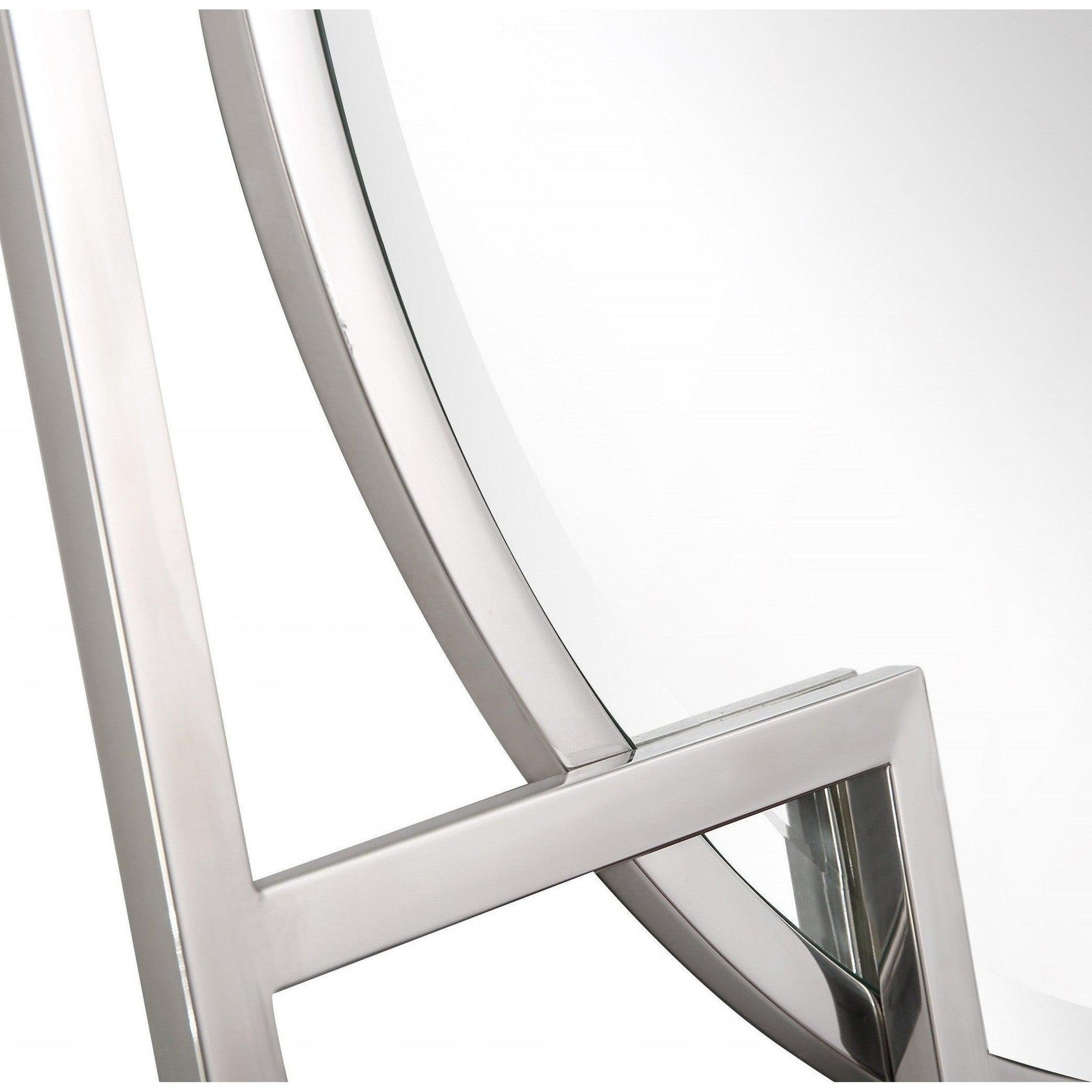 HomeRoots X Shaped Beveled Edge Mirror