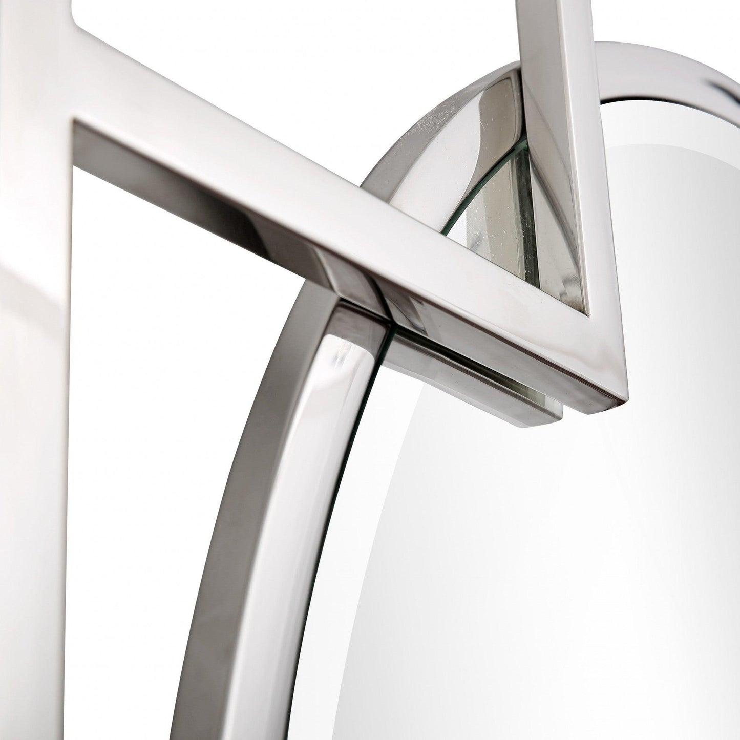 HomeRoots X Shaped Beveled Edge Mirror