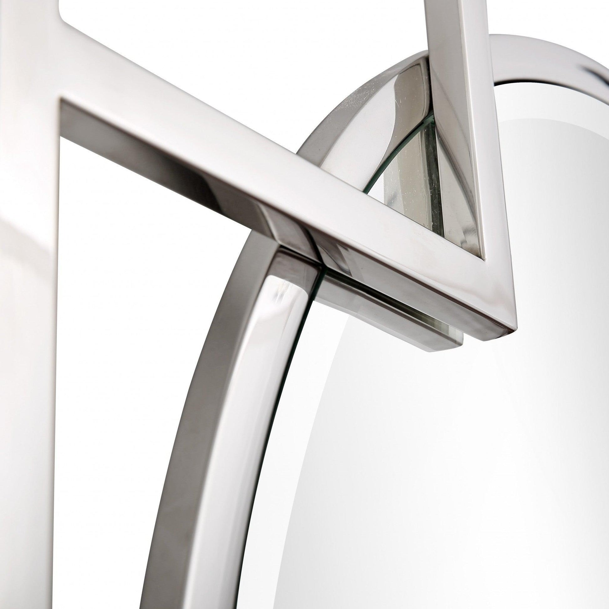 HomeRoots X Shaped Beveled Edge Mirror