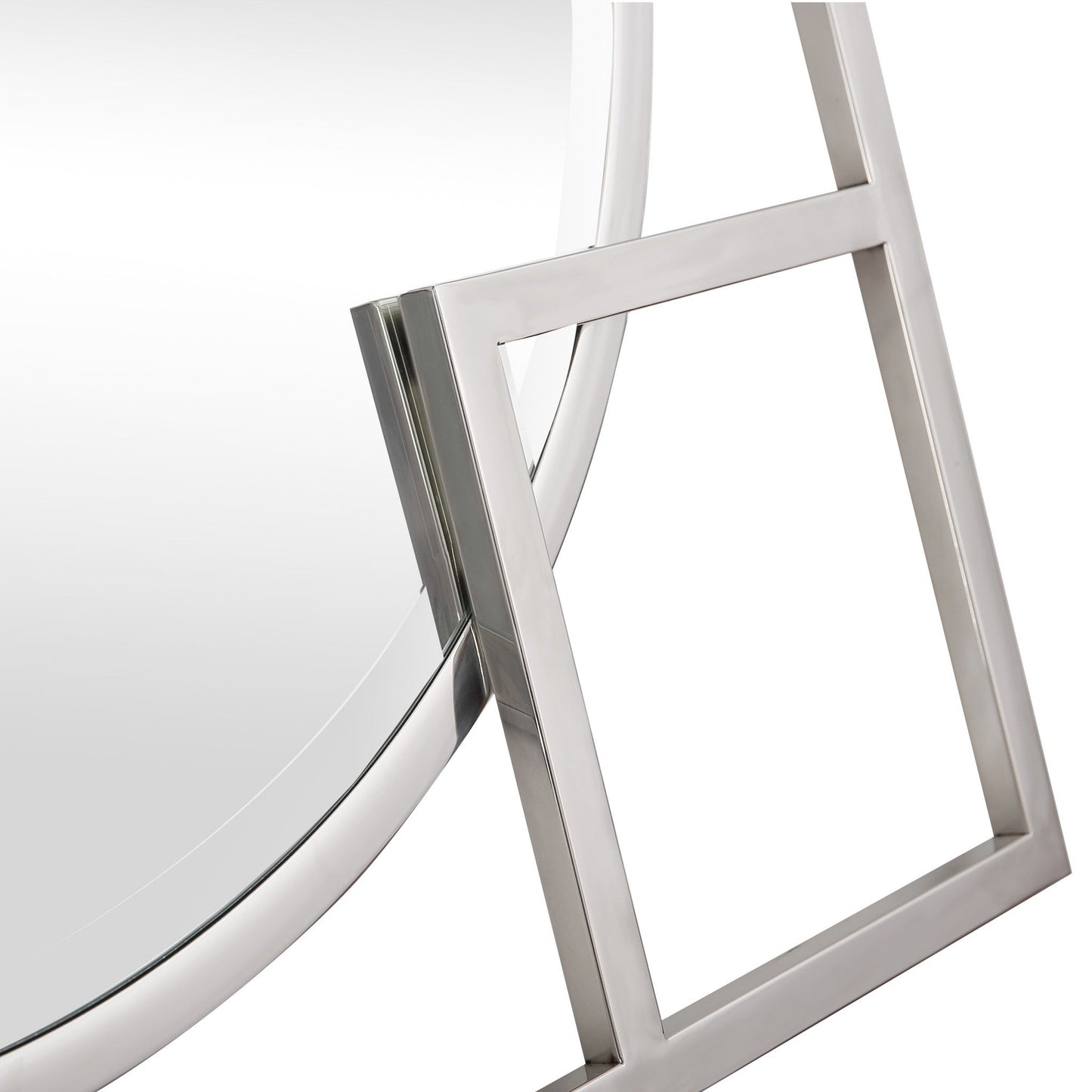 HomeRoots X Shaped Beveled Edge Mirror