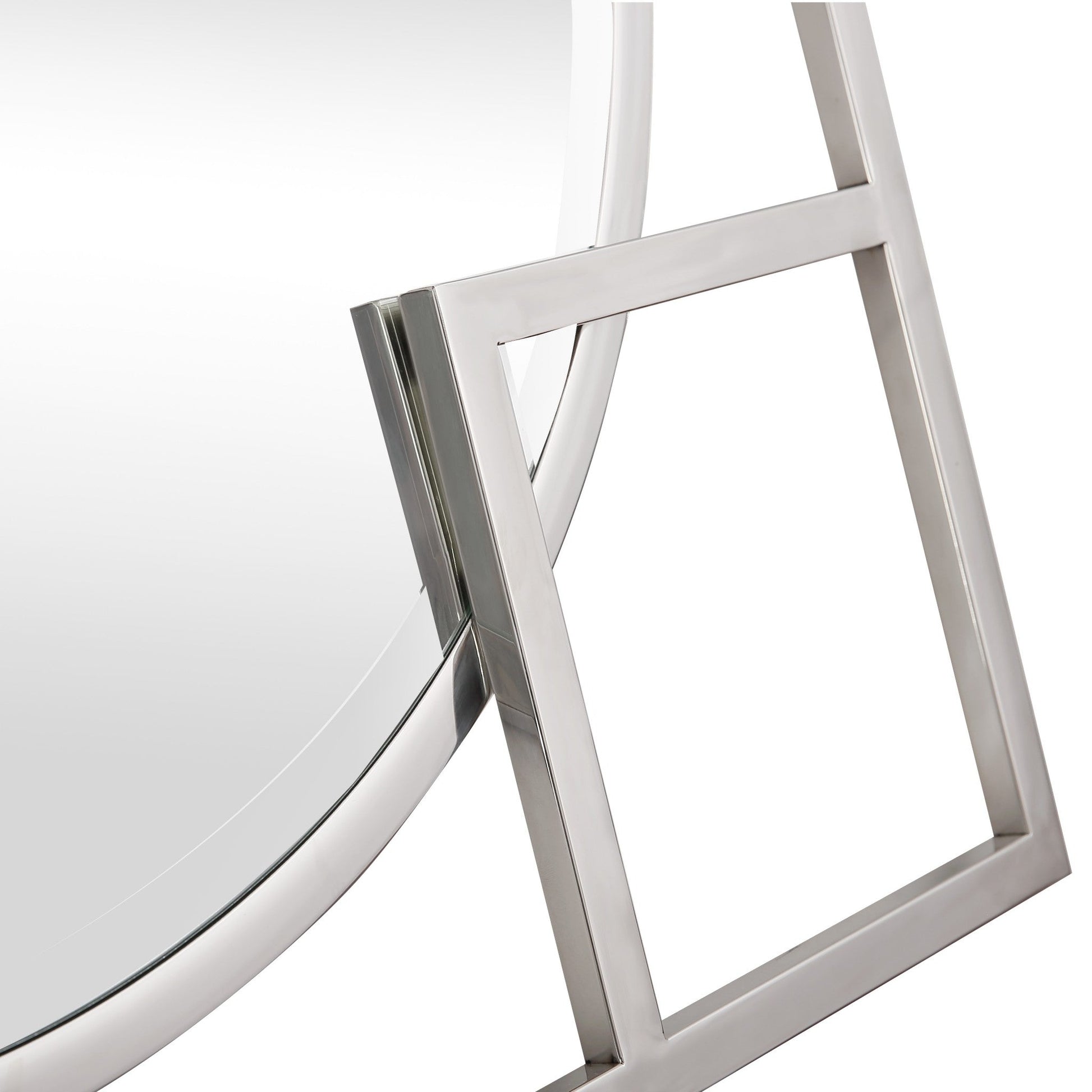 HomeRoots X Shaped Beveled Edge Mirror