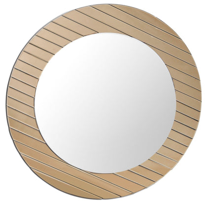 HomeRoots Yukon Gold Striped Mirror