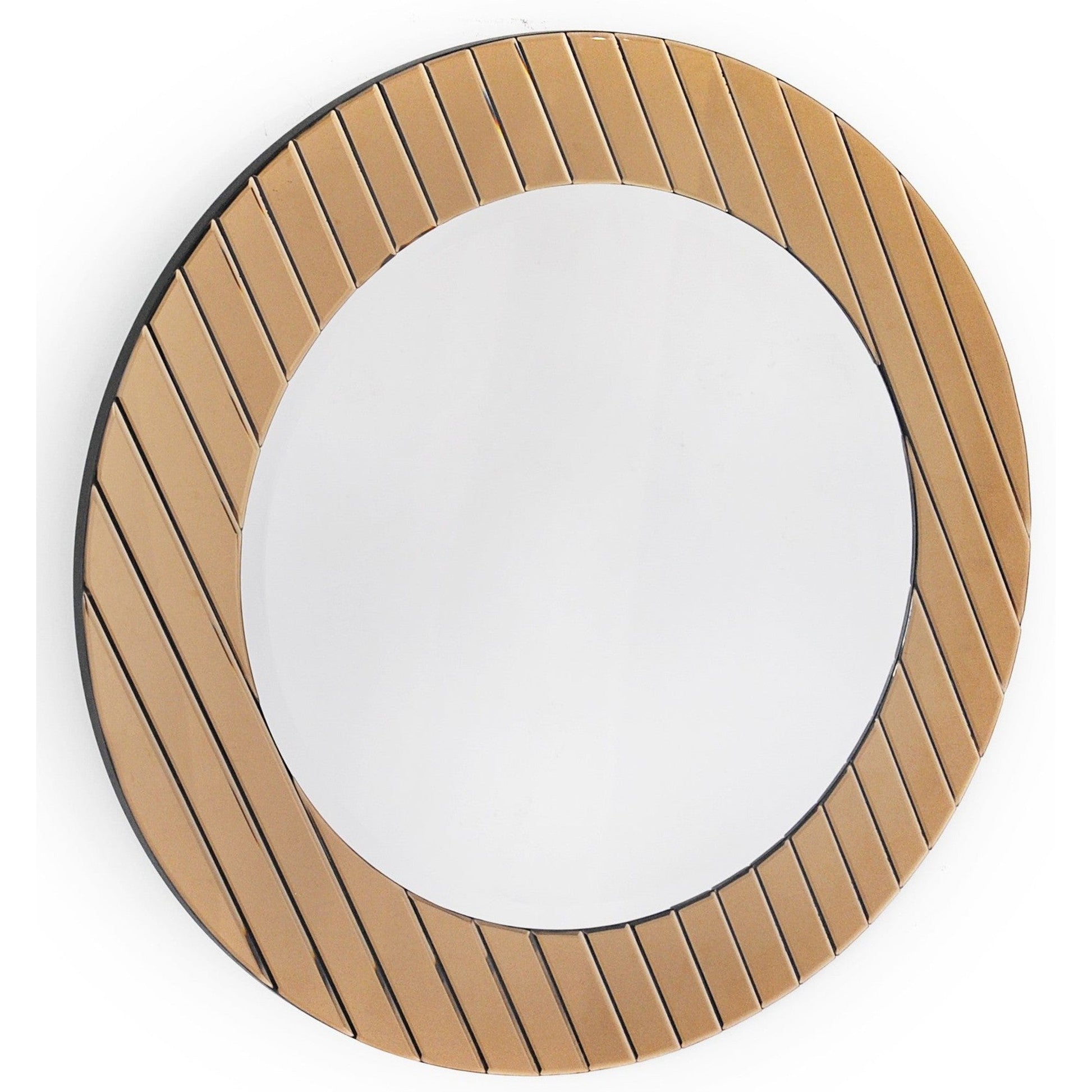 HomeRoots Yukon Gold Striped Mirror