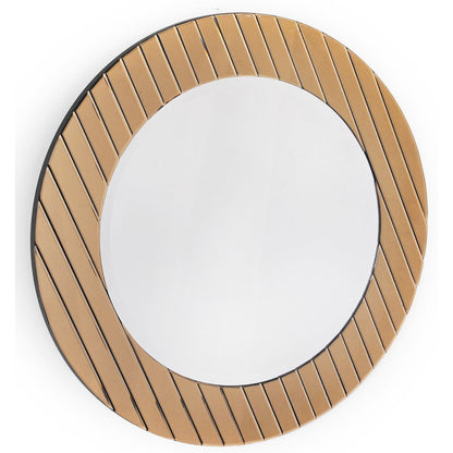 HomeRoots Yukon Gold Striped Mirror