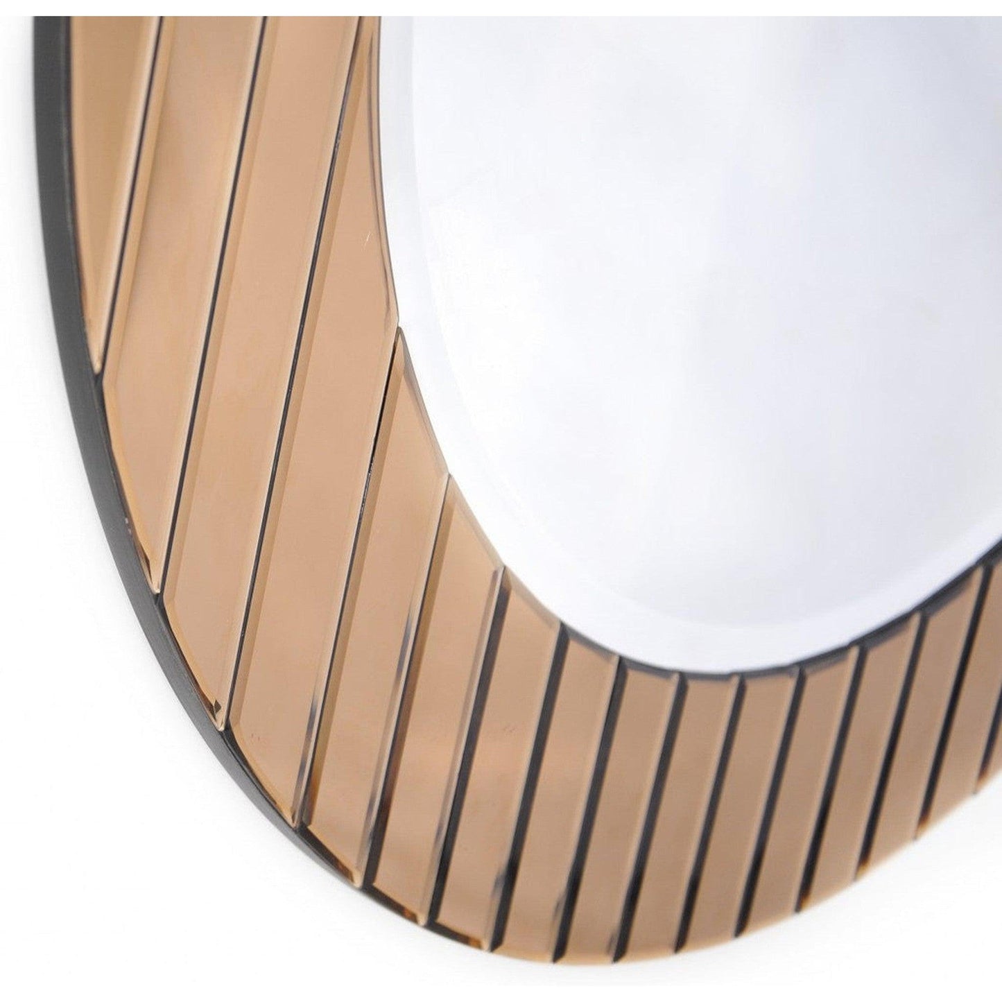 HomeRoots Yukon Gold Striped Mirror
